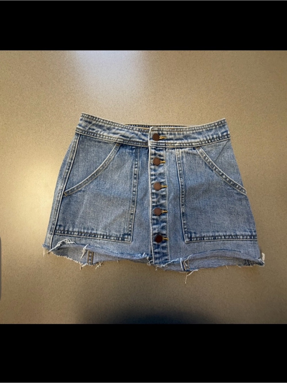 O'Neill Light Blue Denim Mini Skirt